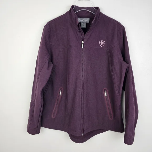 Ariat Women's New Team Softshell Jacket - Mulberry Heather - XXL - Picture 3 of 16